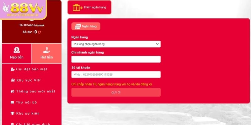 Nạp Rút Tiền 88vv 2 Cách rút vốn minh bạch và an toàn